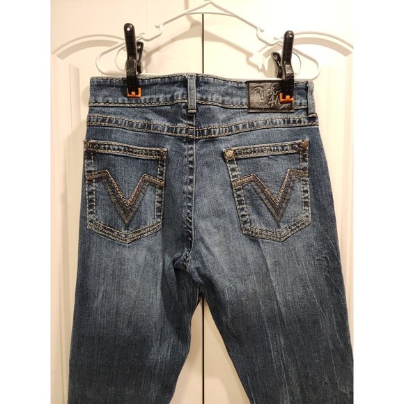 Wrangler | Jeans | Mens 34x32 Wrangler Rock 47 Slim Boot Heavy Stitch ...